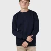 Basic Navy Pullover aus Bio-Baumwolle