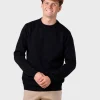 Basic Schwarzer Pullover aus Bio-Baumwolle