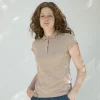 Baumwollpolo Rita Beige