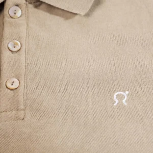 Baumwoll-Poloshirt Felice Beige