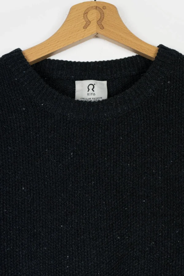 Baumwollpullover Gino Schwarz