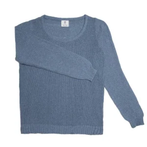 Baumwollpullover Grazia Atlantikblau