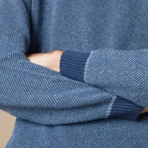 Baumwollpullover Renzo Atlantikblau