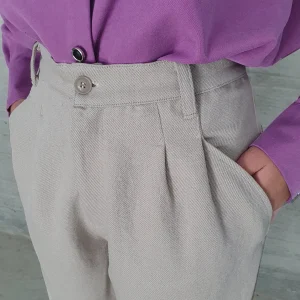 BILLIE taupefarbene Hose