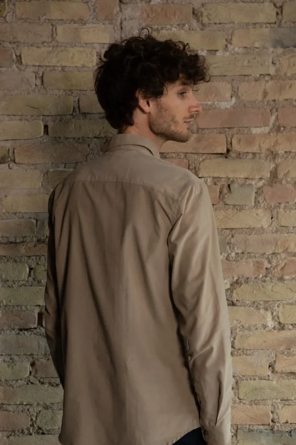 Bio-Baumwolle Hemd Emile Beige