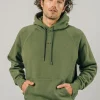 Bio-Baumwolle Khaki Hoodie