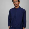 Bio-Baumwolle Oxford-hemd Marineblau