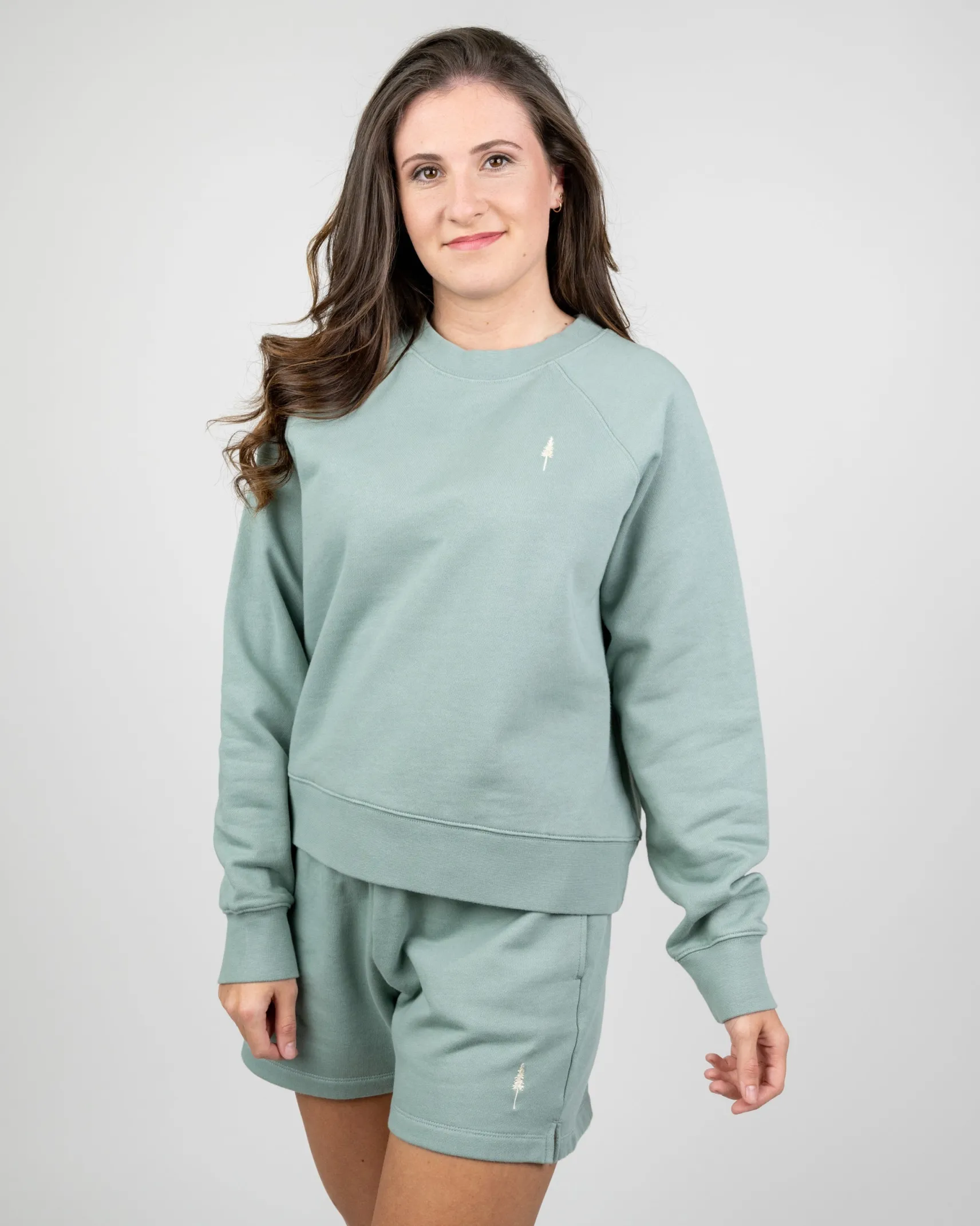 biobaumwolle_sweatshirt_t_0-1.webp Bio-Baumwolle Sweatshirt TreeSweater Raglan Women Turquoise