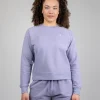 Bio-Baumwolle Sweatshirt TreeSweater Raglan Women Lavender