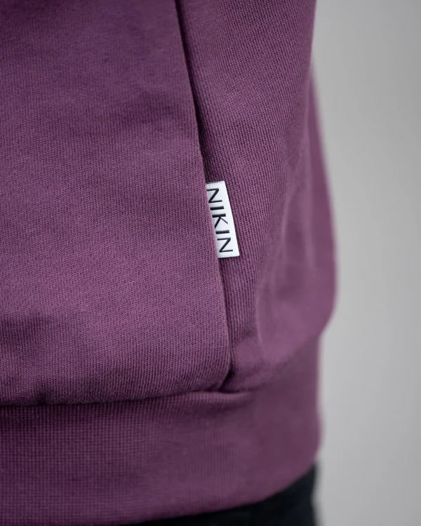 Bio-Baumwolle Sweatshirt TreeSweater Relaxed Women Grape