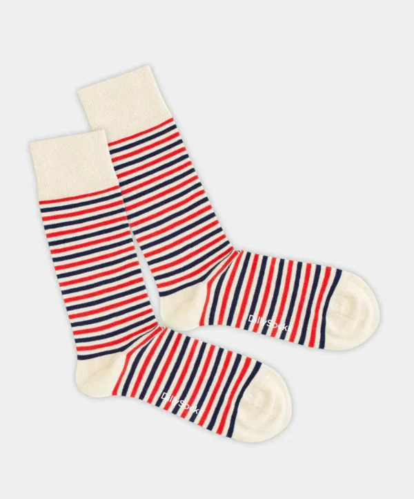 Black Forest Cake Gestreift Socken aus Bio-Baumwolle