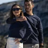 Blaues Unisex-Sweatshirt