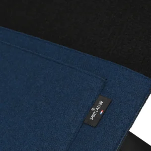 Computertasche aus Upcycling-Material – Blau