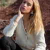 Damen Cardigan aus Bio-Baumwolle Mélio Ekru