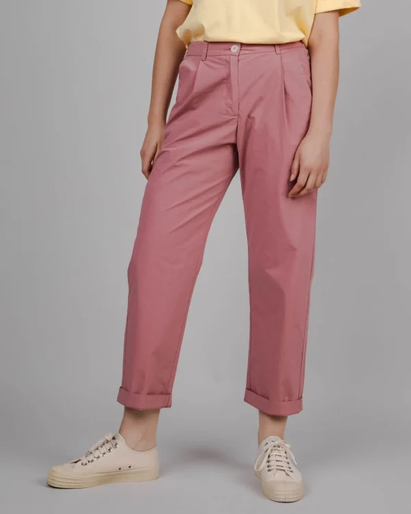 Damen Chinohose Rosa