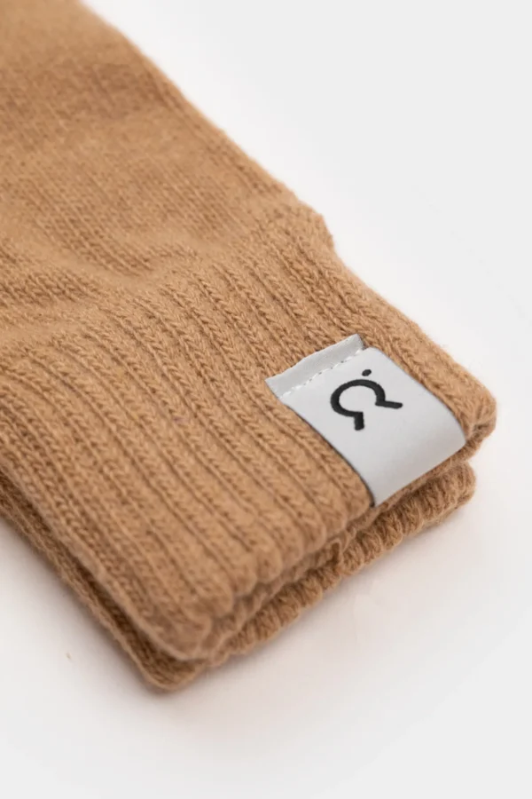 Damen Handschuhe aus recyceltem Kaschmirwolle Anita beige