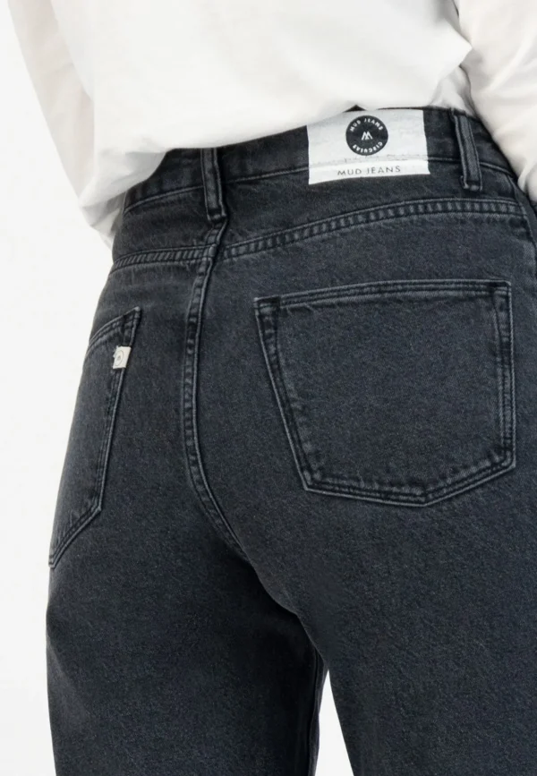 Damen Jeans Regular Relax Rose Used Black