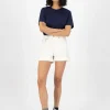 Damen Jeansshorts Marylin Off-White