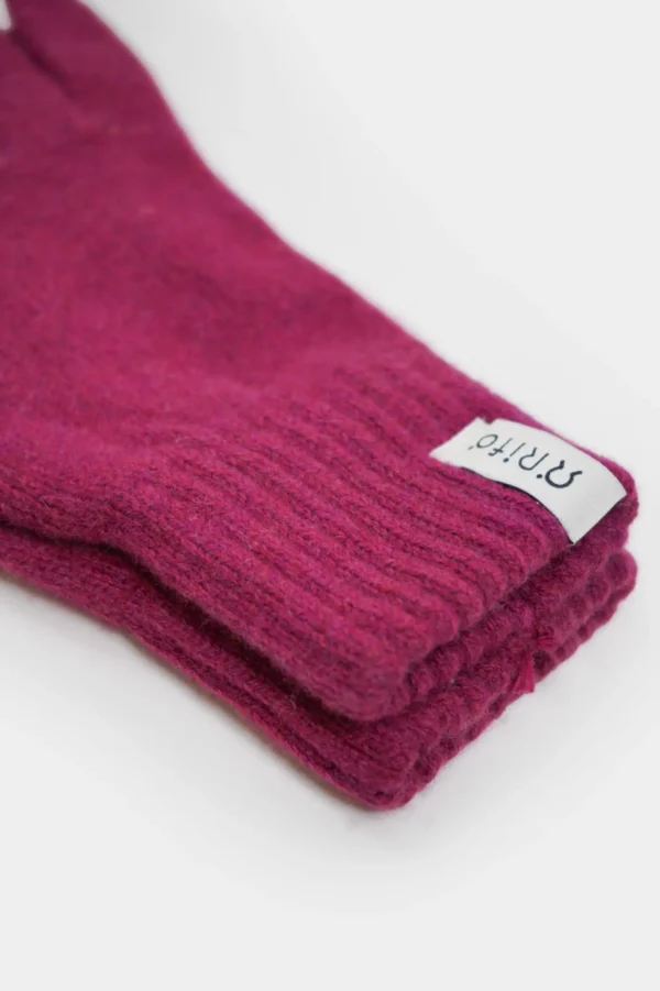 Damen Kaschmir Handschuhe Anita Fuchsia