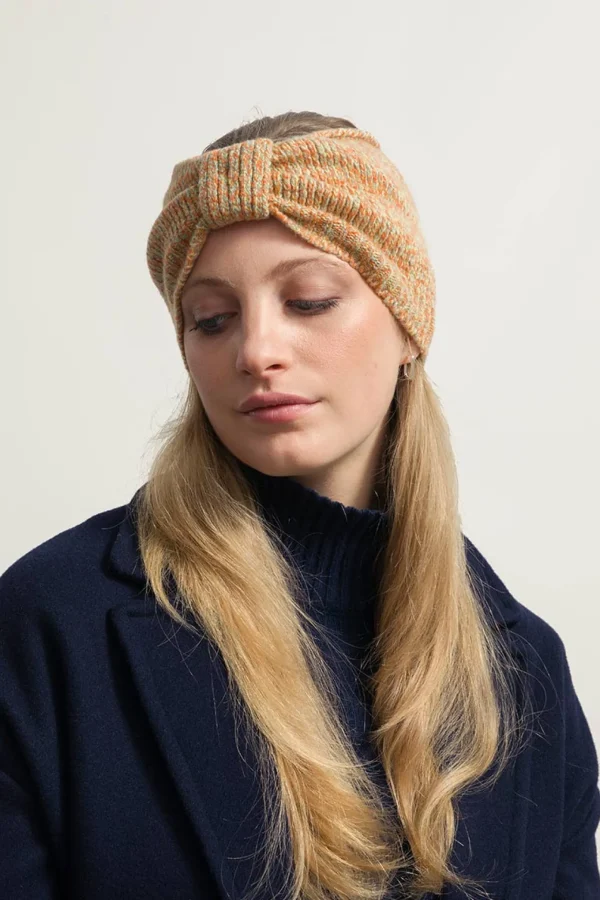 Damen Kaschmir-Stirnband Clarice Orange