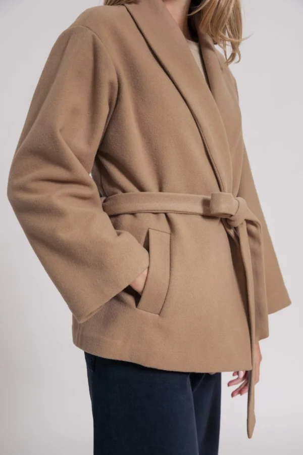 Damen Kimonomantel Ginko beige