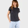 Damen Leinen T-Shirt Rikke Navy
