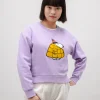 Damen Sweatshirt Peanuts Snow Lavander