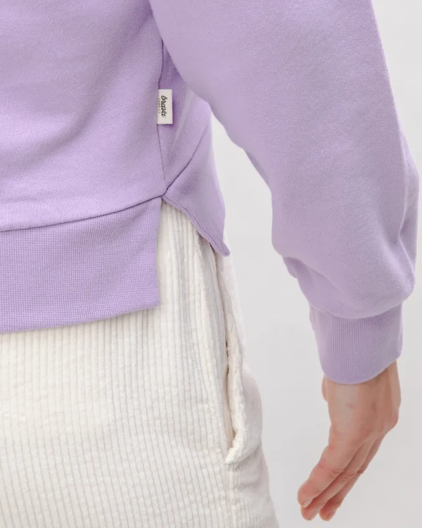 Damen Sweatshirt Peanuts Snow Lavander