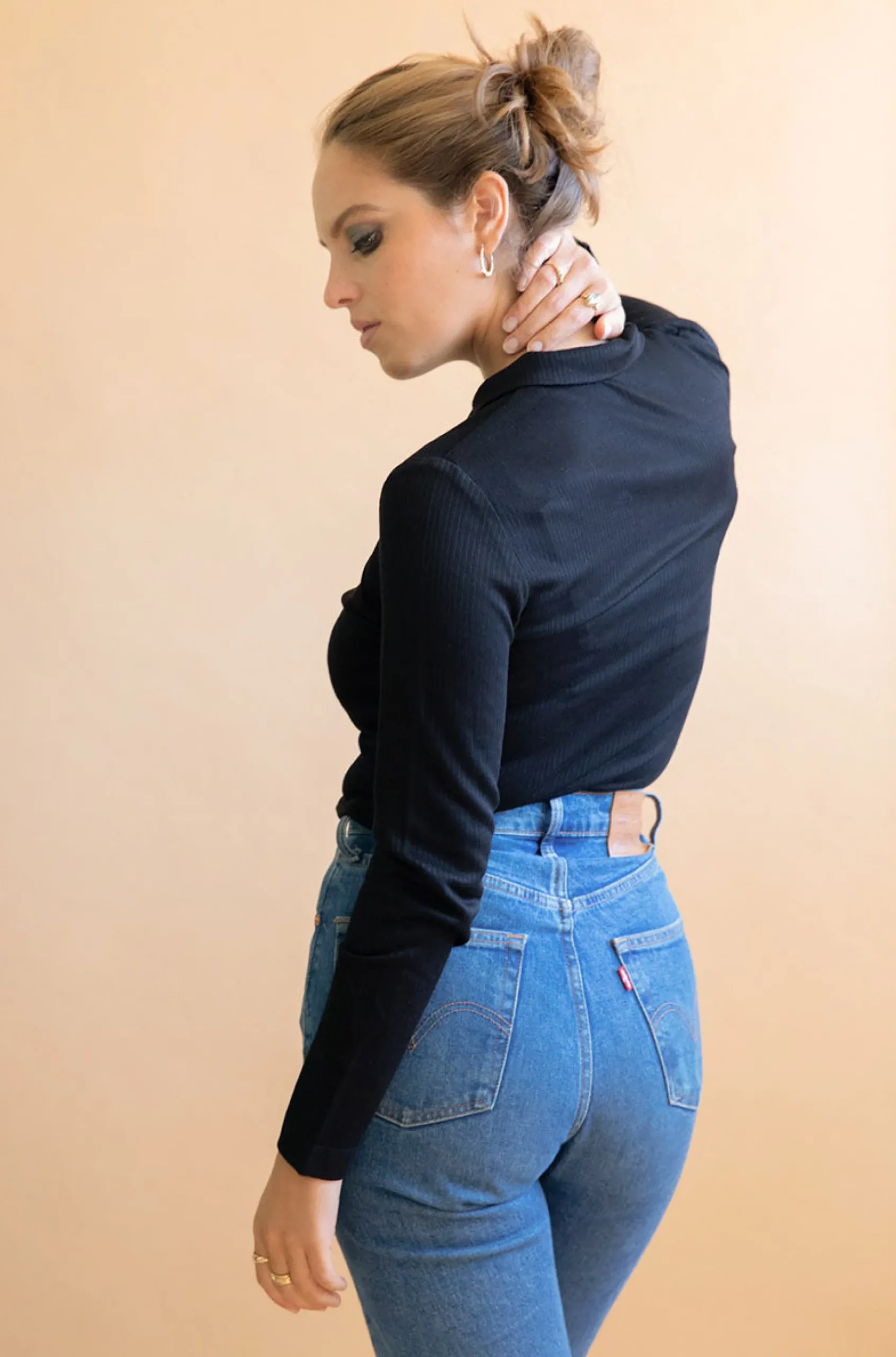 damen_tencelpoloshirt_mli_3.webp Damen Tencel-Poloshirt Mélisse Schwarz