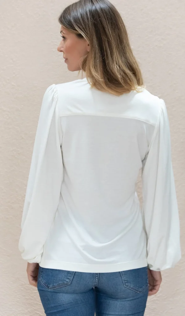 Damen Top Kalmia Ekru
