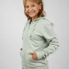 Damen Treehoodie Zip Light Green