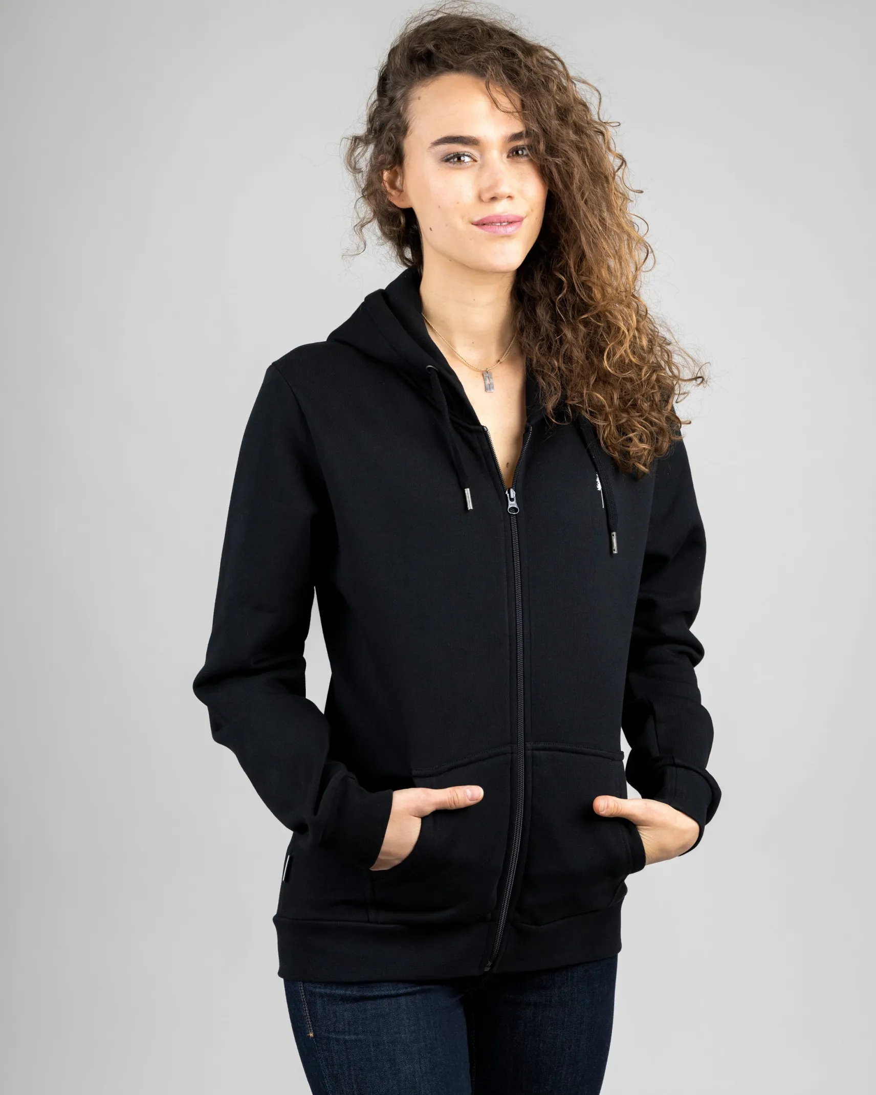 damen_treehoodie_zip_schw_0.webp Damen Treehoodie Zip Schwarz