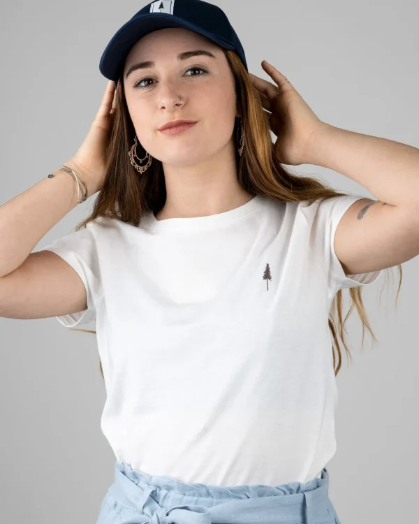 Damen T-Shirt aus Bio-Baumwolle Treeshirt Weiss