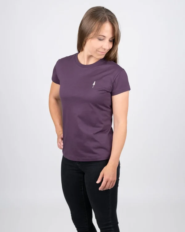 Damen T-Shirt aus Bio-Baumwolle Treeshirt Dee Purple