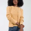Damen-Cardigan aus recycelter Baumwolle Carla Orange