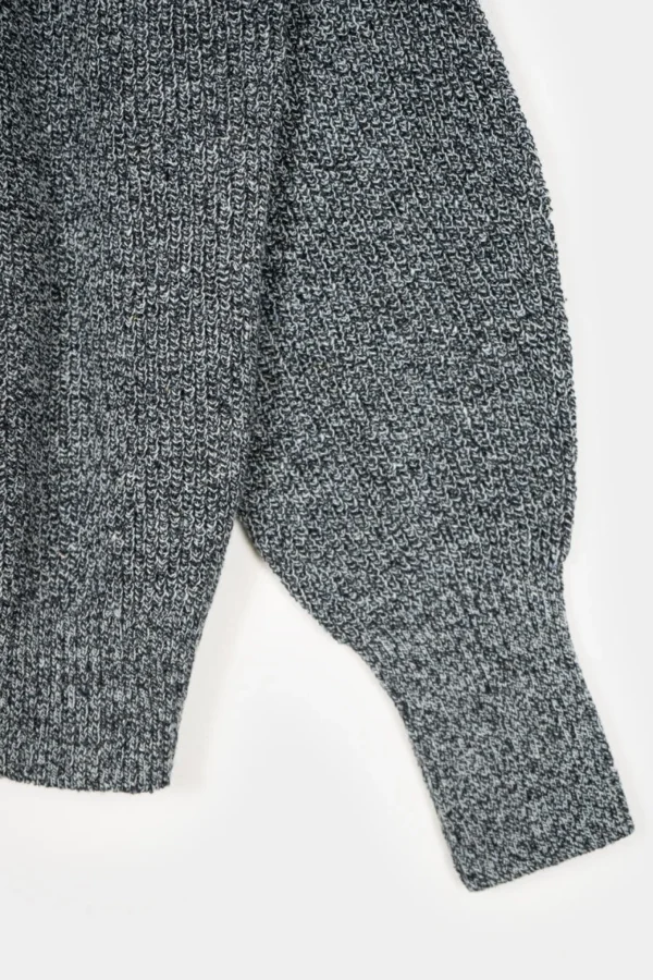 Damen-Cardigan aus recycelter Baumwolle Cara Blau meliert