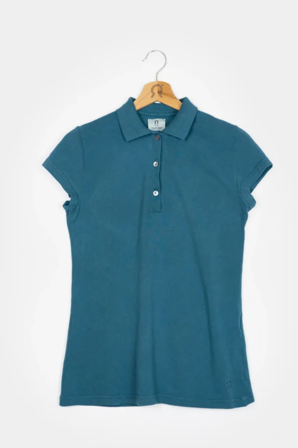 Damen-Poloshirt Rita Grün Pavone