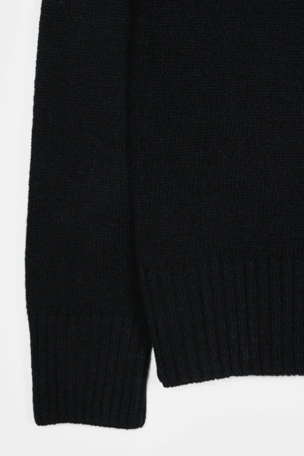 Damen-Pullover aus feiner Wolle Laura Schwarz