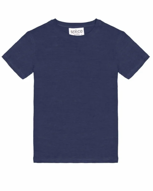 Damen-T-Shirt aus Leinen Linetlautre Navy