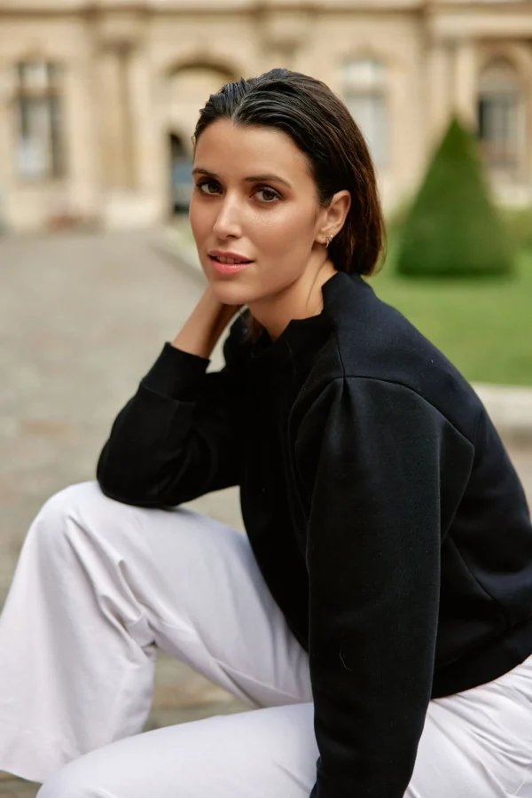Eleganter Schwarzer Damenpullover Frida