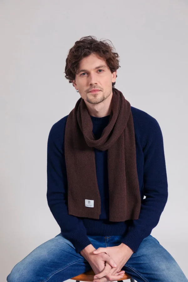 Federico braun Unisex-Kaschmirschal
