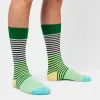 Fine Line Green Socken aus Bio-Baumwolle