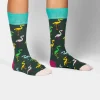 Flamingo Forest Socken aus Bio-Baumwolle