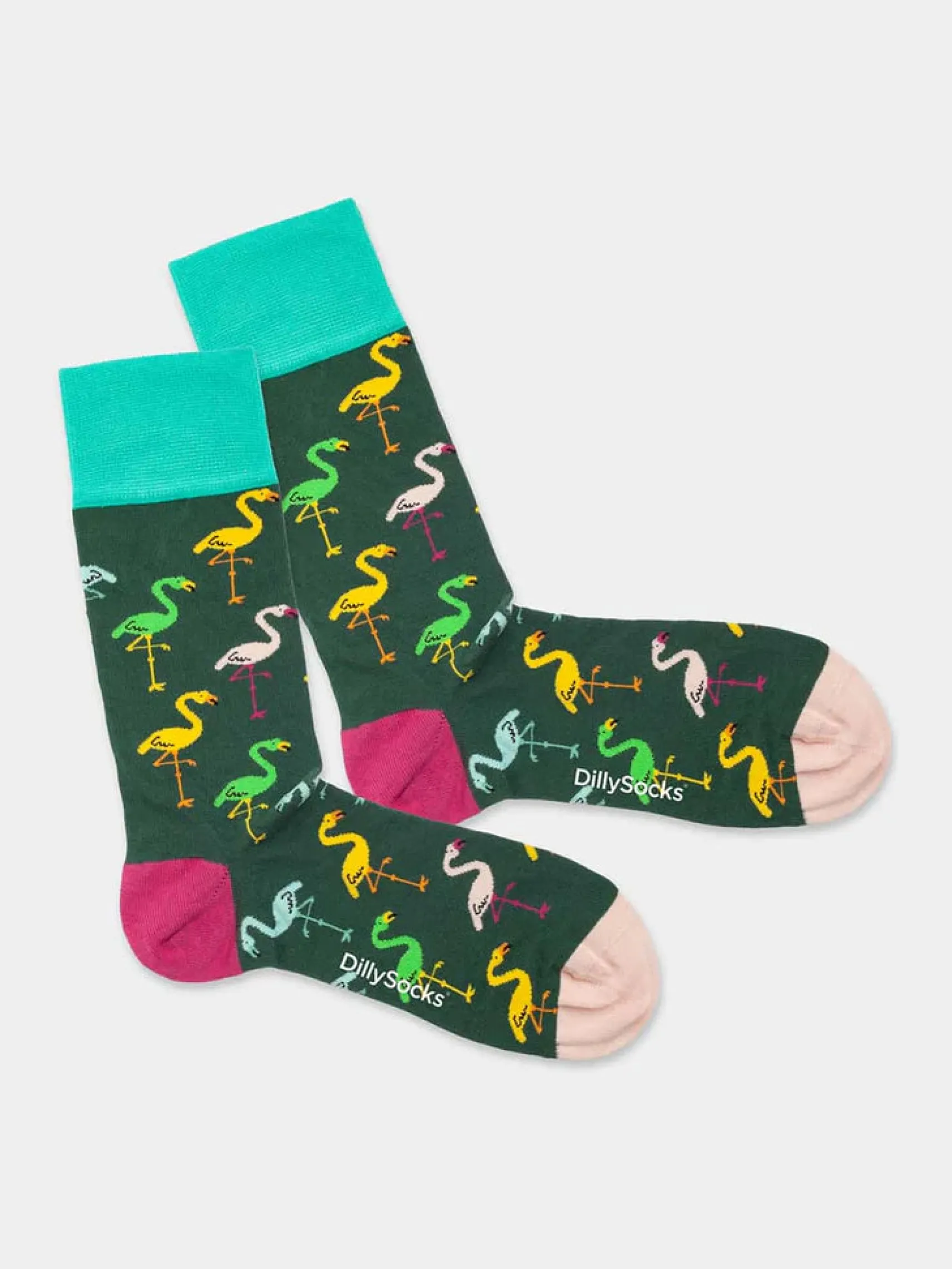 flamingo_forest_socken_au_1.webp Flamingo Forest Socken aus Bio-Baumwolle
