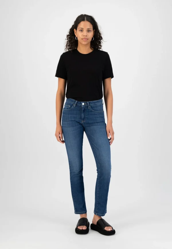 Gerade Damenjeans Faye Straight Stone Indigo
