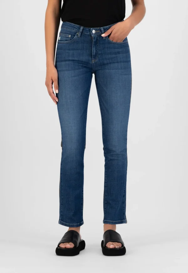 Gerade Damenjeans Faye Straight Stone Indigo