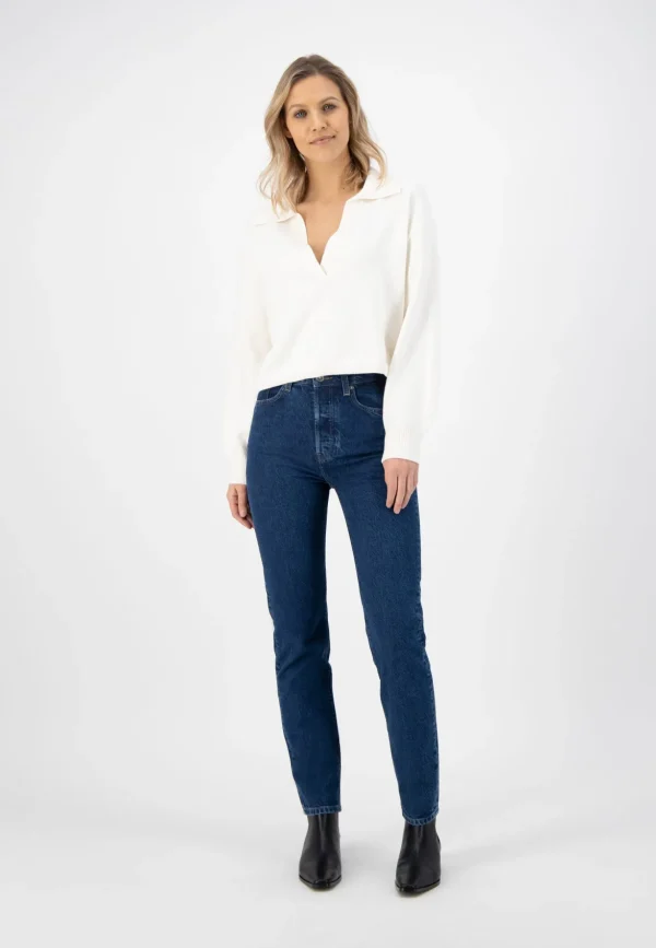 Gerade Damenjeans Piper Straight Stone Indigo