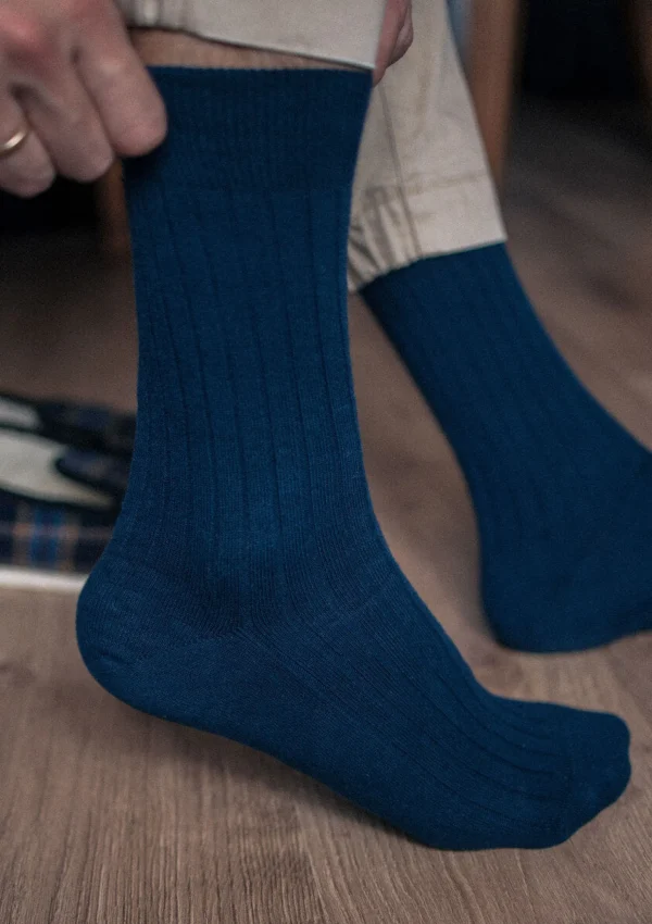 Gerippte Socken im Box-Set