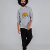 Graues Playmobil-Sweatshirt aus Bio-Baumwolle