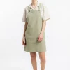Grünes Overallkleid aus Bio-Baumwolle